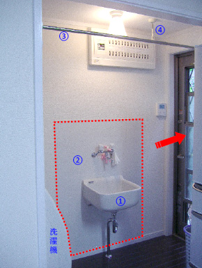 洗濯時の動きを考慮したランドリーを作りました