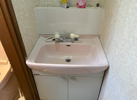 店舗 洗面所 ﾘﾌｫｰﾑ工事　担当：高橋直仁