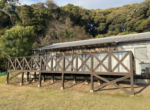 ｳｯﾄﾞﾃﾞｯｷ修繕工事　担当：山下大介