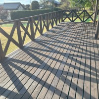 ｳｯﾄﾞﾃﾞｯｷ修繕工事　担当：山下大介